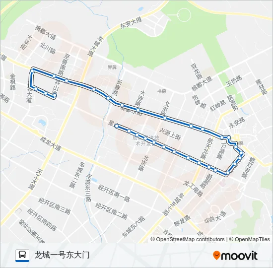 公交874路的线路图