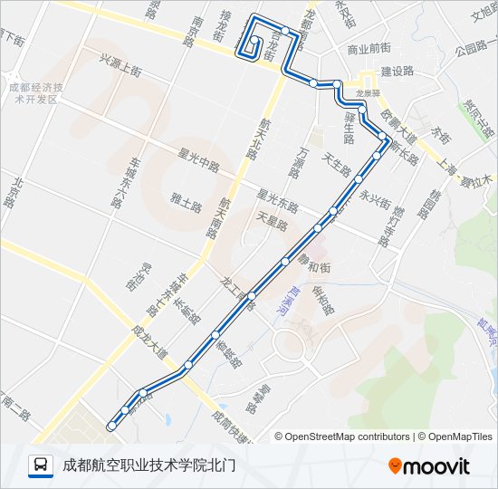 公交875路的线路图