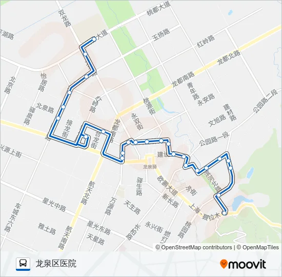 公交877路的线路图