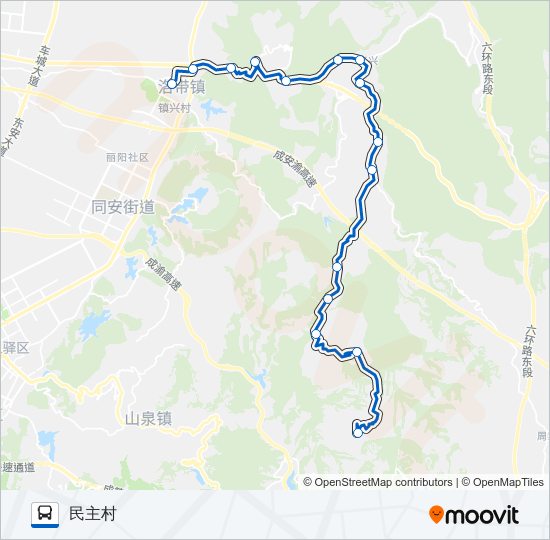 公交883路的线路图