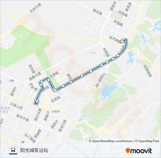 公交885路的线路图