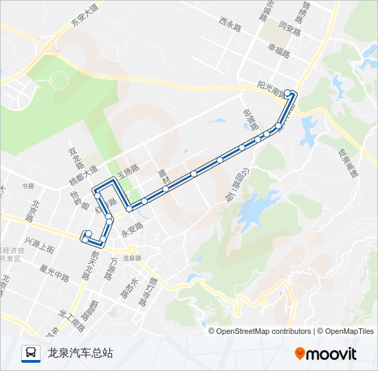 公交885路的线路图