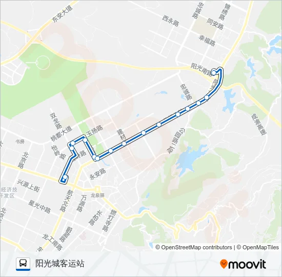 公交885路的线路图