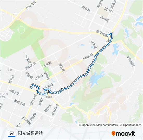 公交886路的线路图