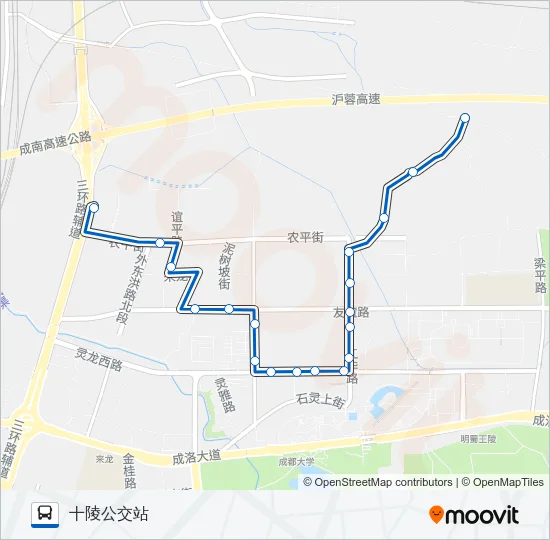 公交889路的线路图