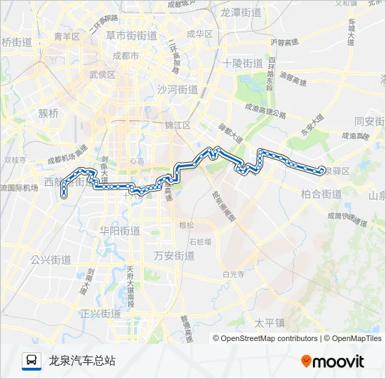 公交898路的线路图