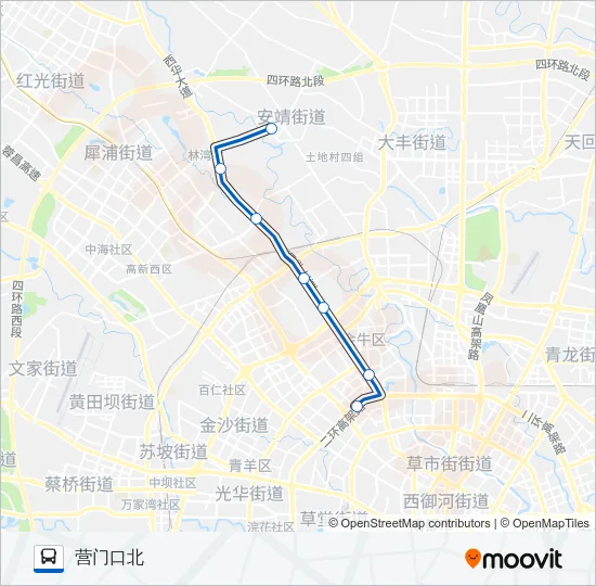 公交G23路的线路图