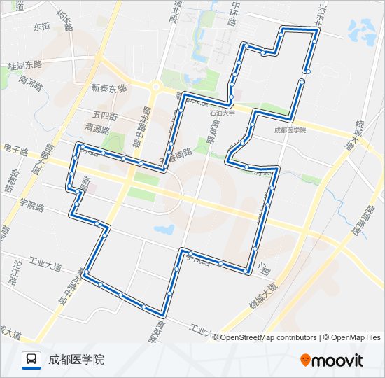 公交K4A路的线路图