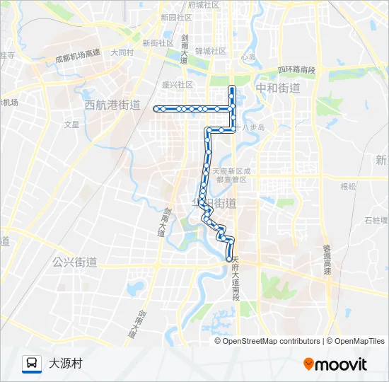 华阳5路 Bus Line Map