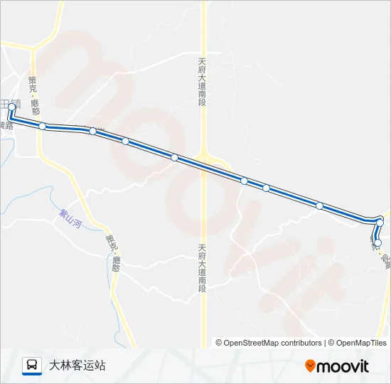 华阳6路 Bus Line Map
