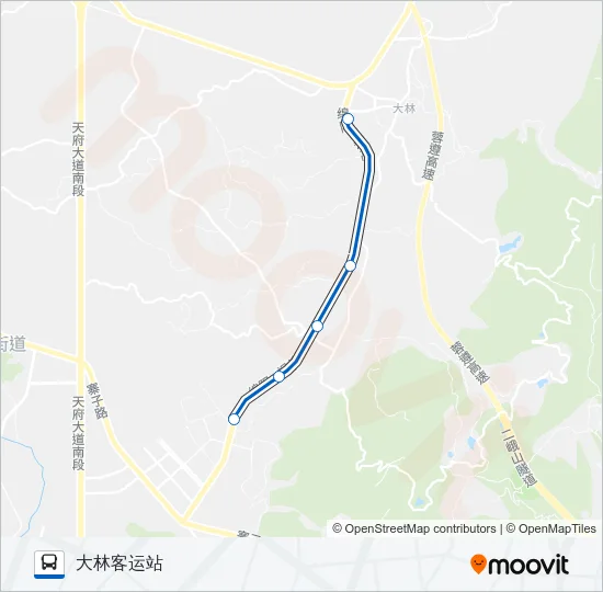 华阳7路 Bus Line Map