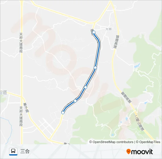华阳7路 Bus Line Map