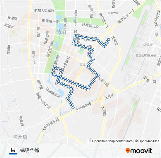 双流2路 Bus Line Map