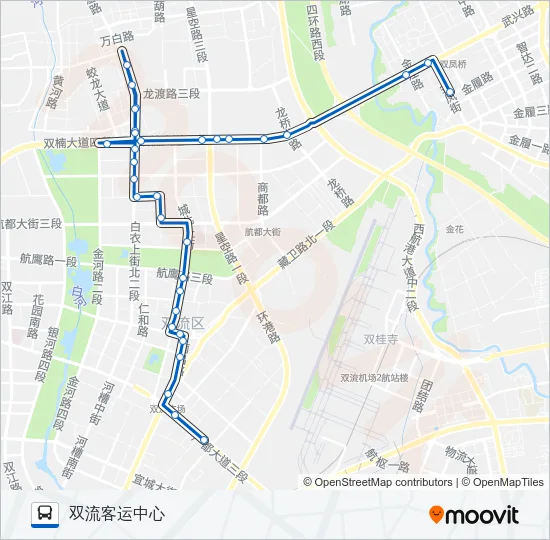 双流6路 Bus Line Map
