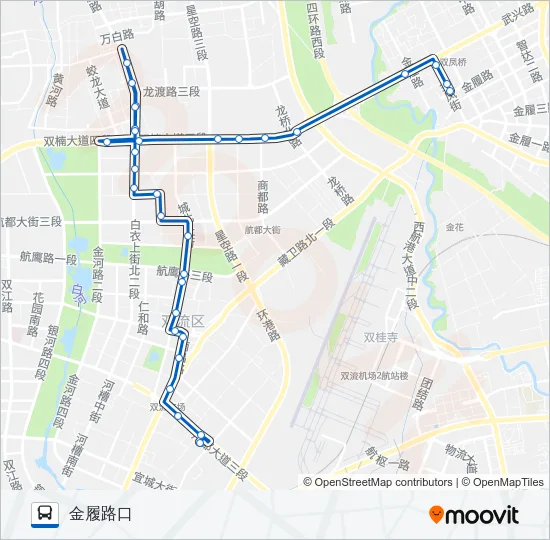 双流6路 Bus Line Map