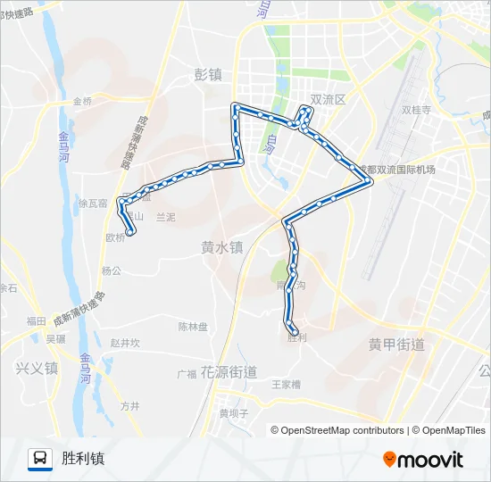 双流8路 Bus Line Map