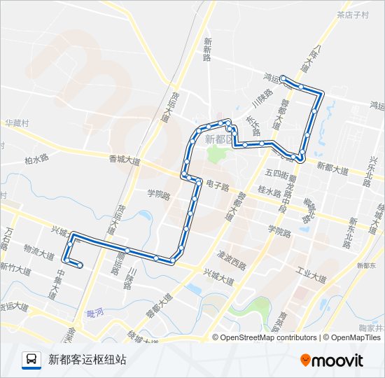 新都3路 bus Line Map