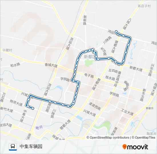新都3路 Bus Line Map