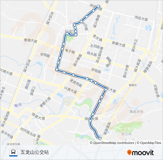 新都4路 bus Line Map