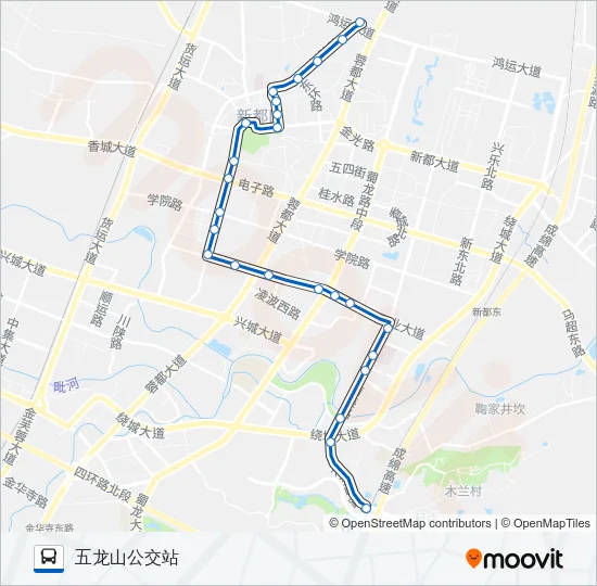 新都4路 Bus Line Map
