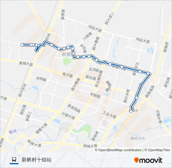 新都5路 bus Line Map