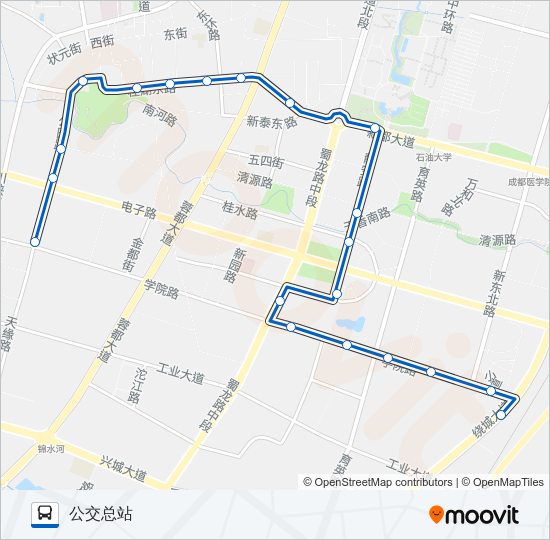 公交新都7路的线路图