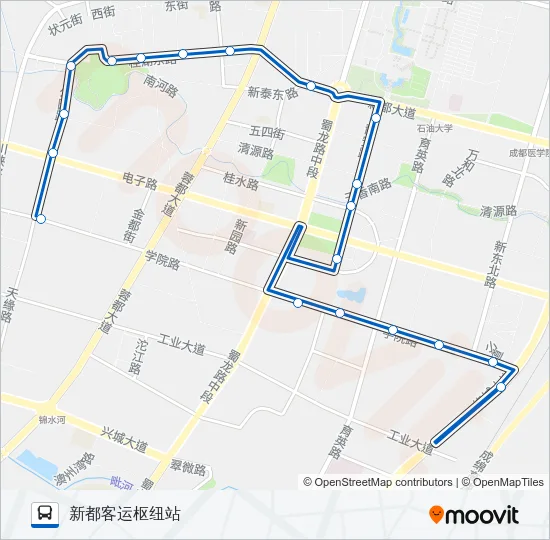 公交新都7路的线路图