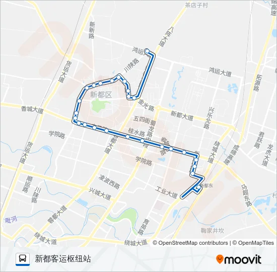 新都8路 Bus Line Map