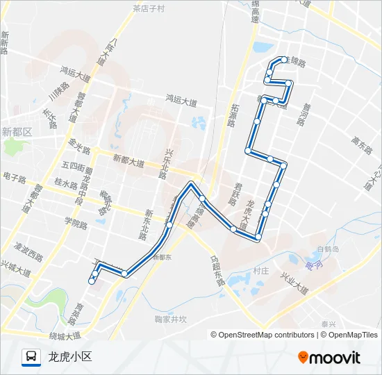 新都9路 Bus Line Map