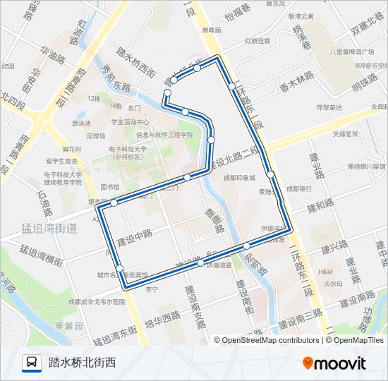 公交1010路的线路图