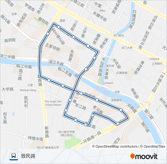 1022路 bus Line Map