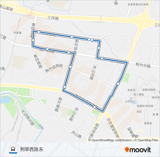 公交1030路的线路图