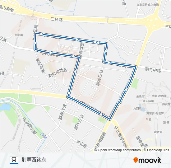 公交1030路的线路图