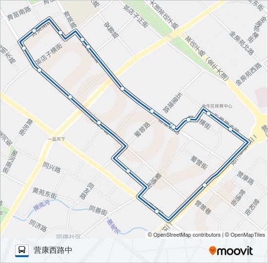 1032路 bus Line Map