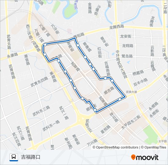 1045路 bus Line Map