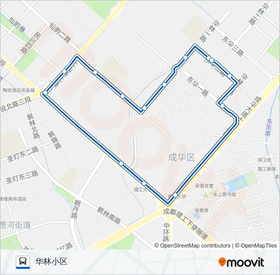 公交1047路的线路图
