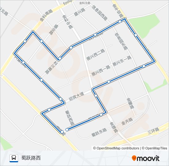 1051路 bus Line Map