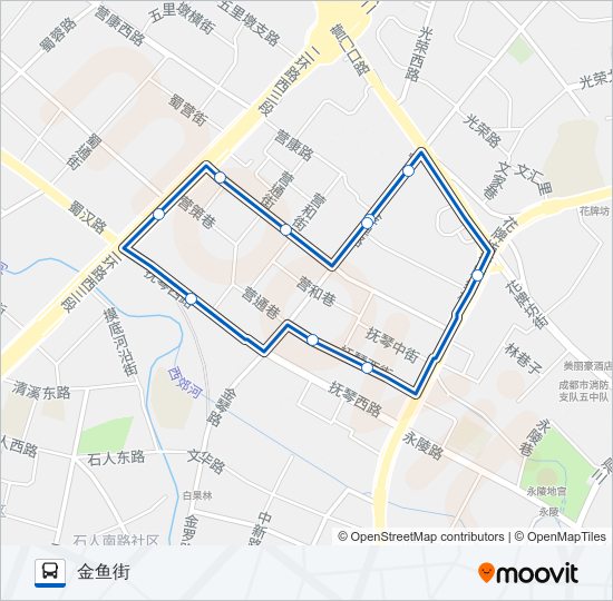 1071路 bus Line Map