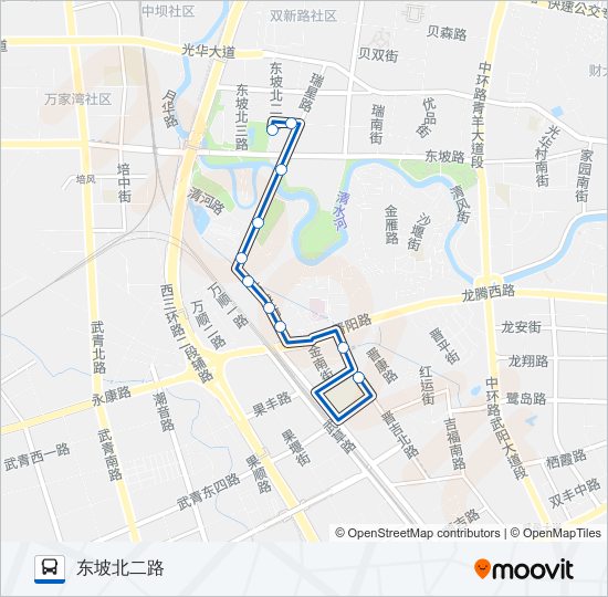 公交1086路的线路图