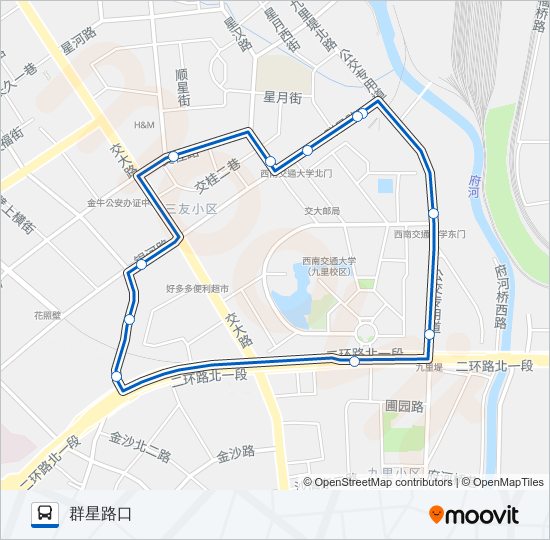 公交1094路的线路图