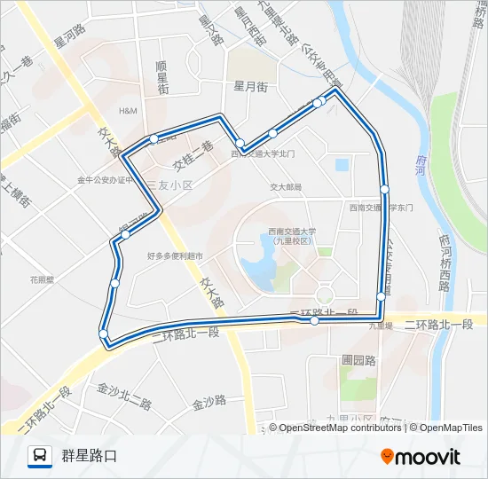 公交1094路的线路图
