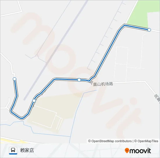 公交1095路的线路图