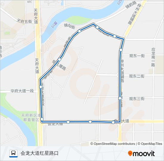 公交1099路的线路图