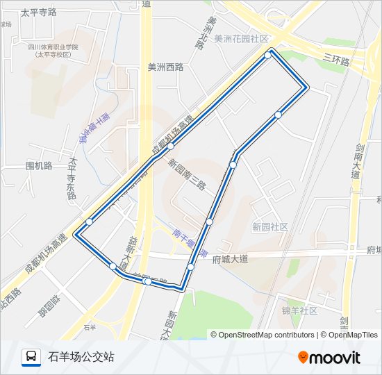1100路 bus Line Map