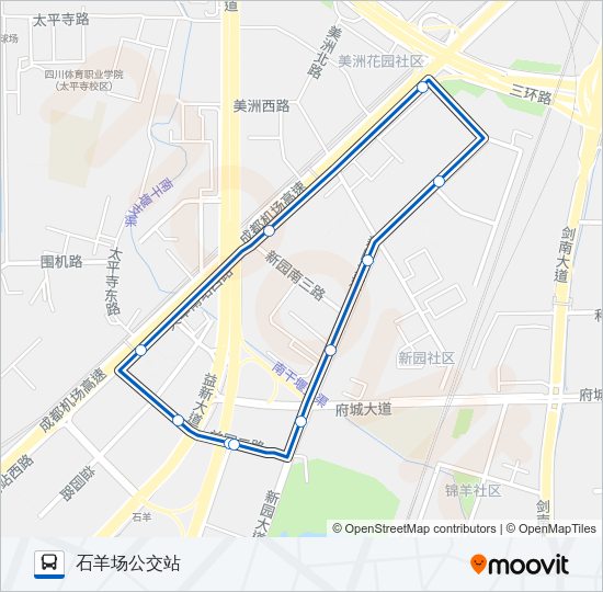 公交1100路的线路图