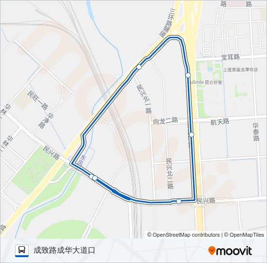 1105路 bus Line Map