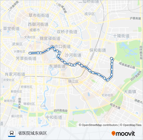 12路区间 bus Line Map