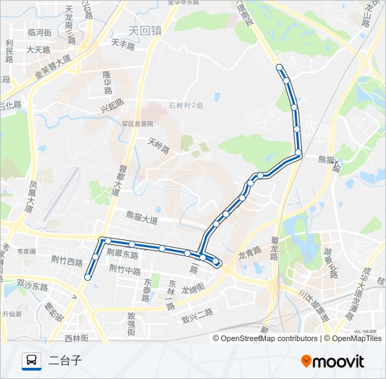 公交198A路的线路图