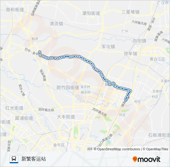公交661A路的线路图