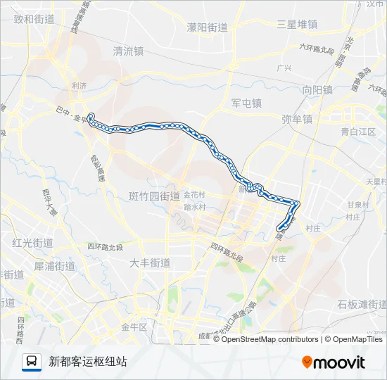 公交661A路的线路图